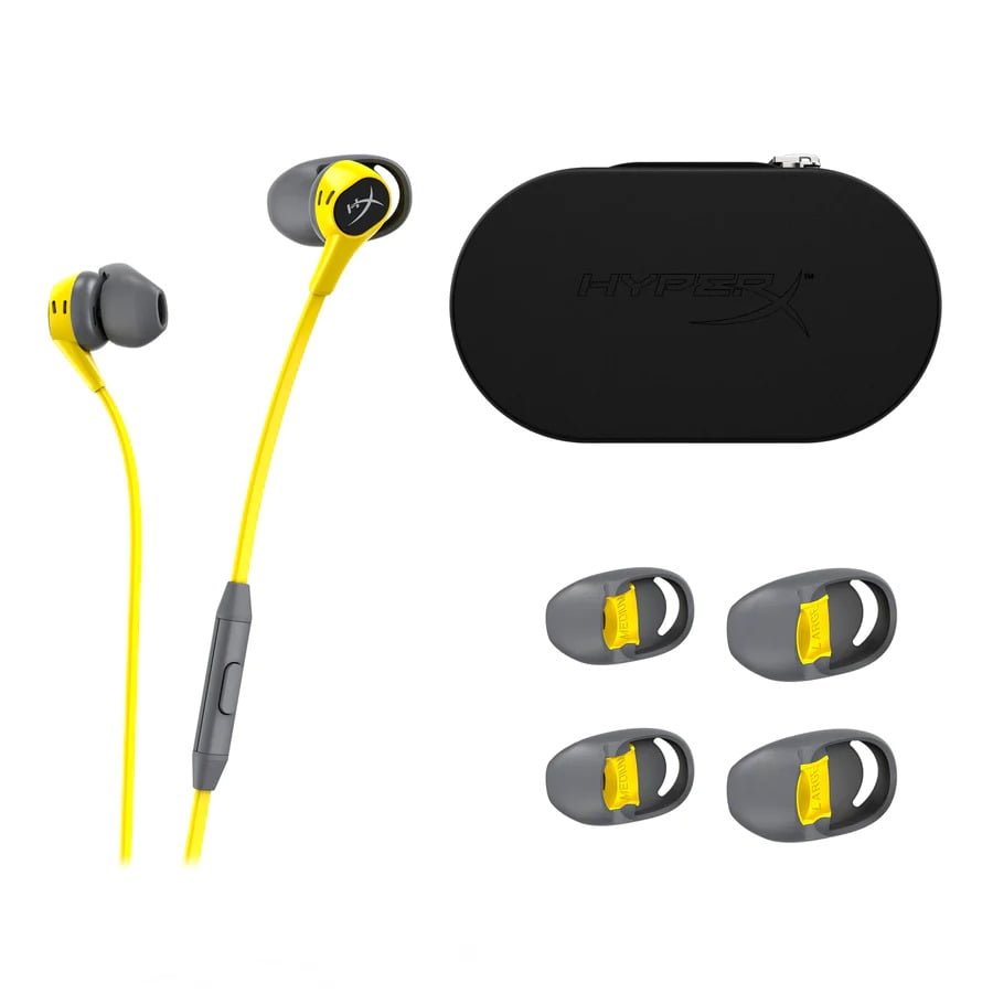 HYPREX CLOUD EARBUDS GAMING HEADPHONES WITH MIC YELLOW HEPE1-MA-YL-G