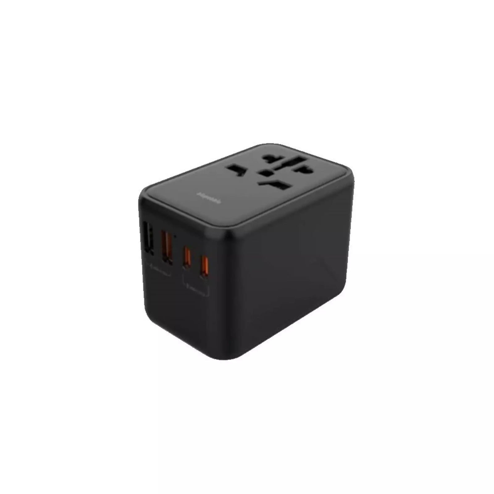 BLUPEBBLE PASSPORT TWO WORLD TRAVEL ADAPTER WITH PD 65W +2 USB-C + 2 USB-A BP-TVL002-BK