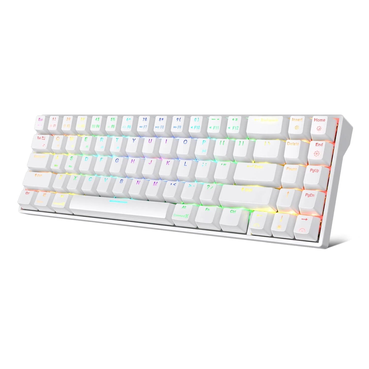 ROYAL KLUDGE GAMING KEYBOARD TRI MODE RGB HOT SWAP RED SWITCH WHITE RK71