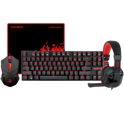 REDRAGON 4 IN 1 COMBO K552-2 M601 H120 P001 W/ADAPTER K552-BB-2