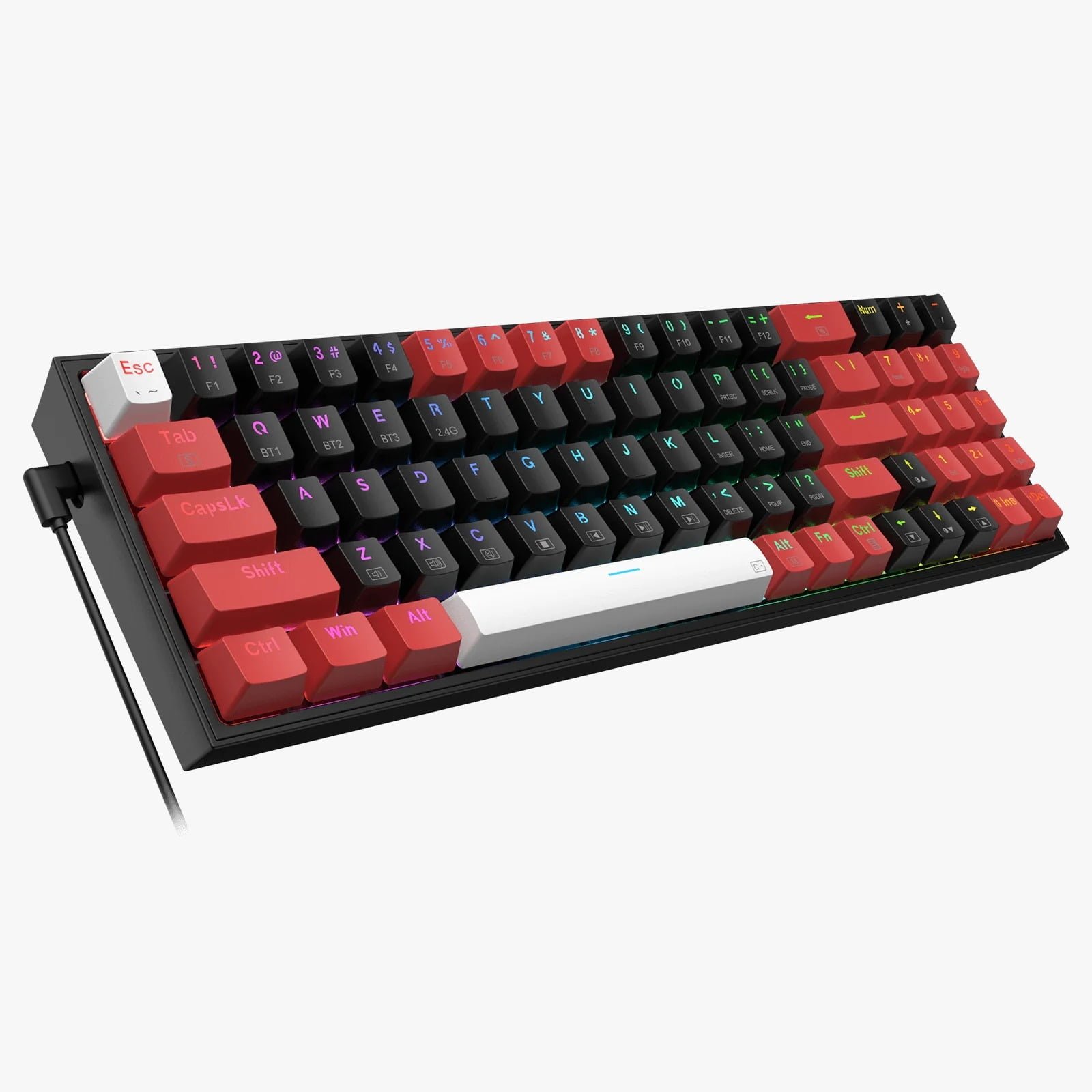 REDRAGON POLLUX PRO 78 KEYS WIRED GAMING KEYBOARD RED SWITCH K628RGB-PRO
