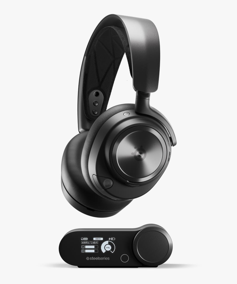 STEELSERIES ARCTIS NOVA PRO WIRELESS GAMING HEADSET BLACK 61520