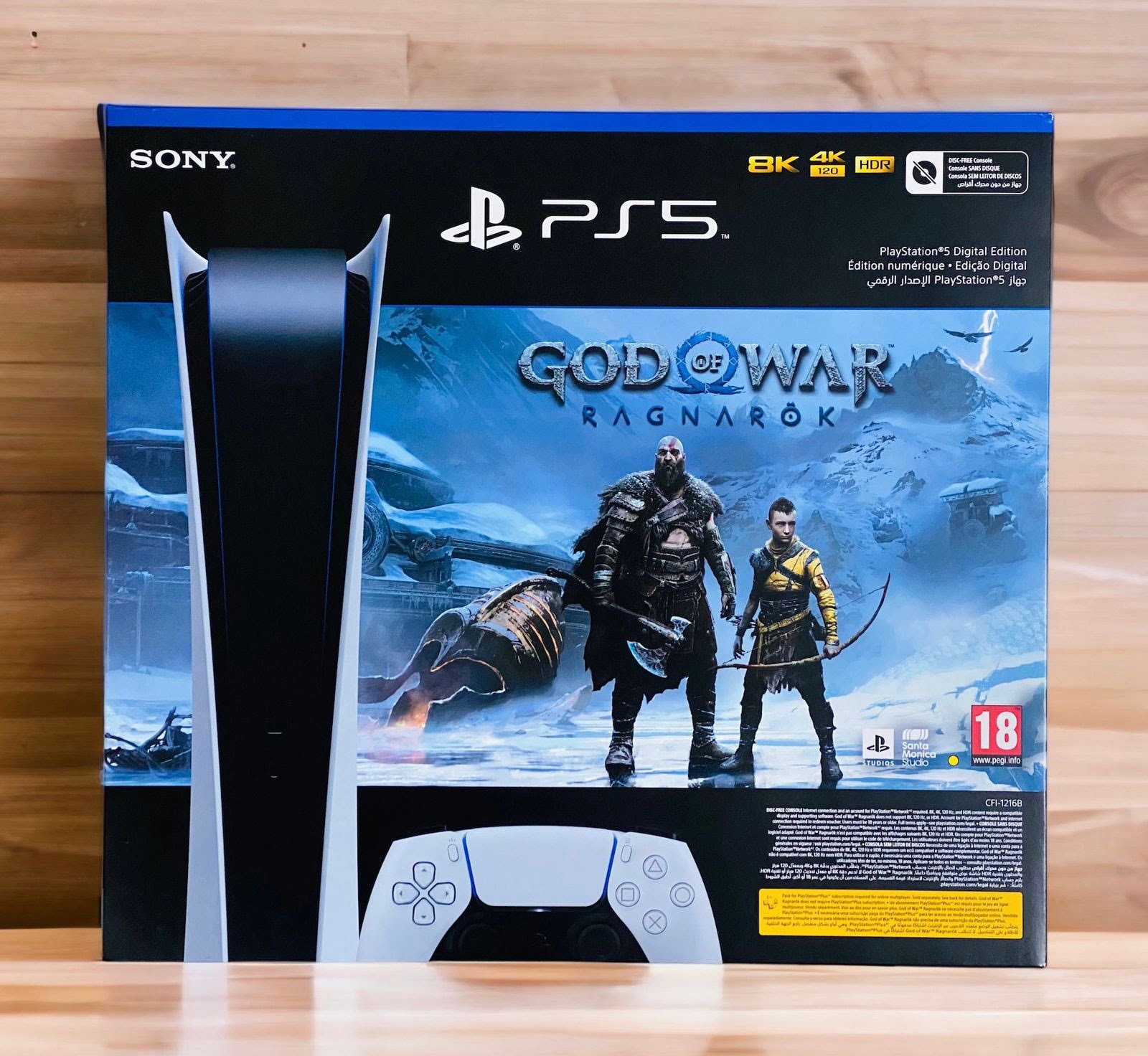 SONY PLAYSTATION 5 8K DIGITAL GOD OF WAR RAGNROK CFI-1216B thumbnail 2