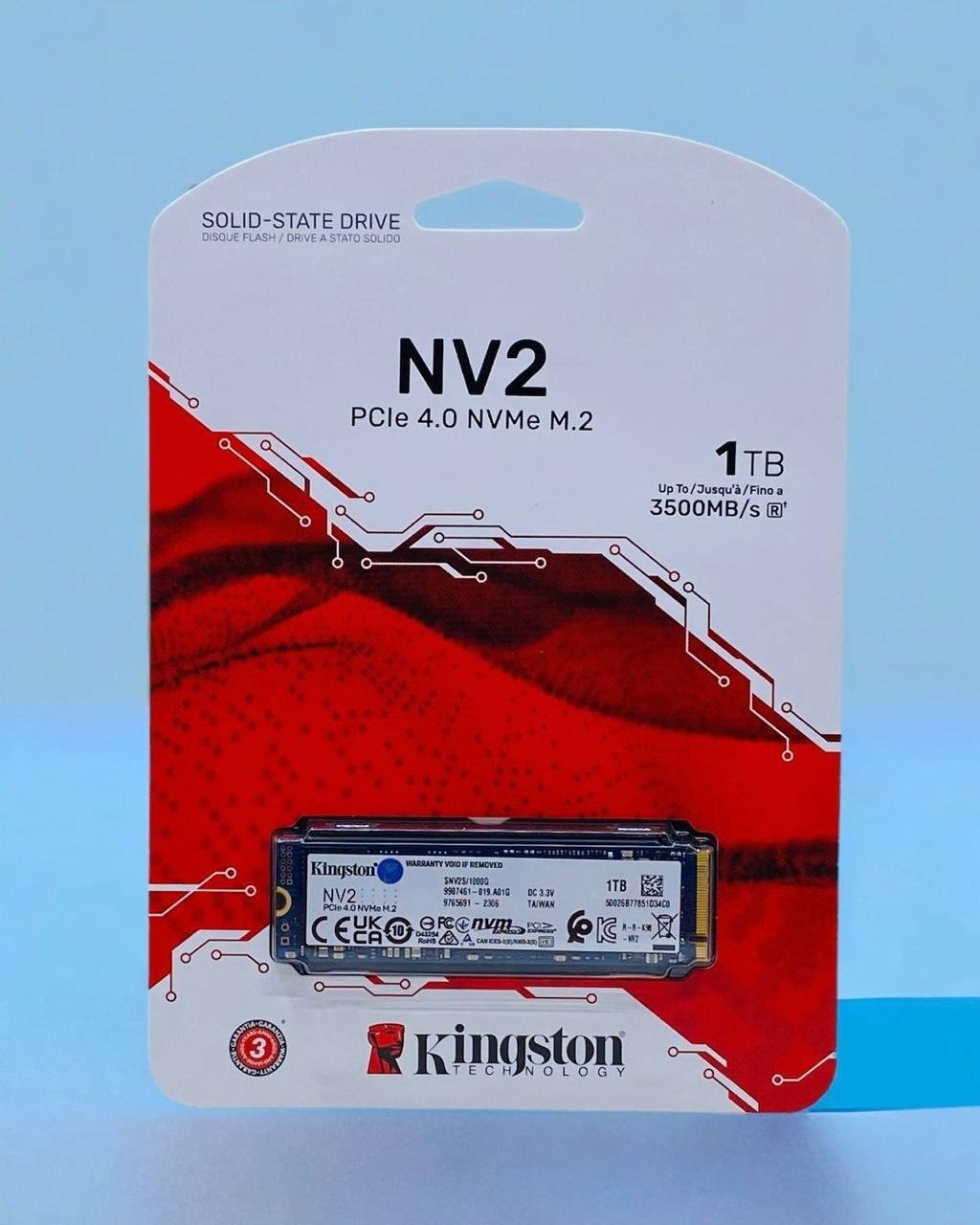 KINGSTON 250GB/500GB/1TB/2TB NV2 PCIE 4.0 NVME SSD SNV2S