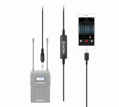 BOYA 3.5MM  TO LIGHTINING CONECTER AUDIO CABLE 35C-L