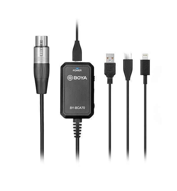BOYA AUDIO ADAPTER FOR XLR MICROPHONE (MOBILE DEVICES) BY-BAC70