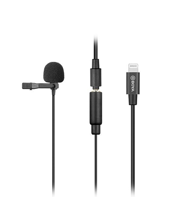 BOYA CLIP-ON LAVALIER MICROPHONEFOR IOS DEVICE BY-M2