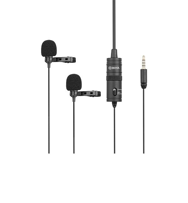 BOYA DUAL LAVALIER MICROPHONE BY-M1DM