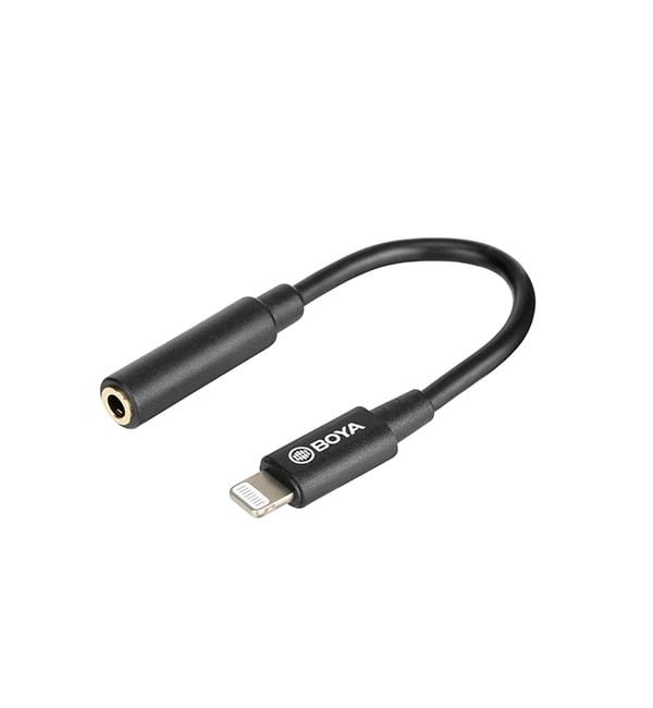 BOYA LIGHTNING TO FEMALE AUDIO CABLE 3.5mm BY-K3