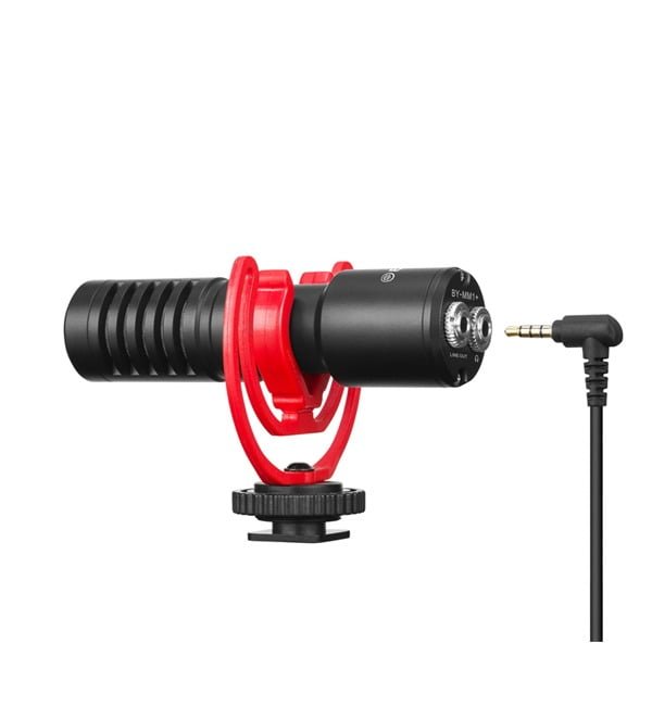 BOYA SHOTGUN MICROPHONE  WITH HEADPHONE JACK BY-MM1+