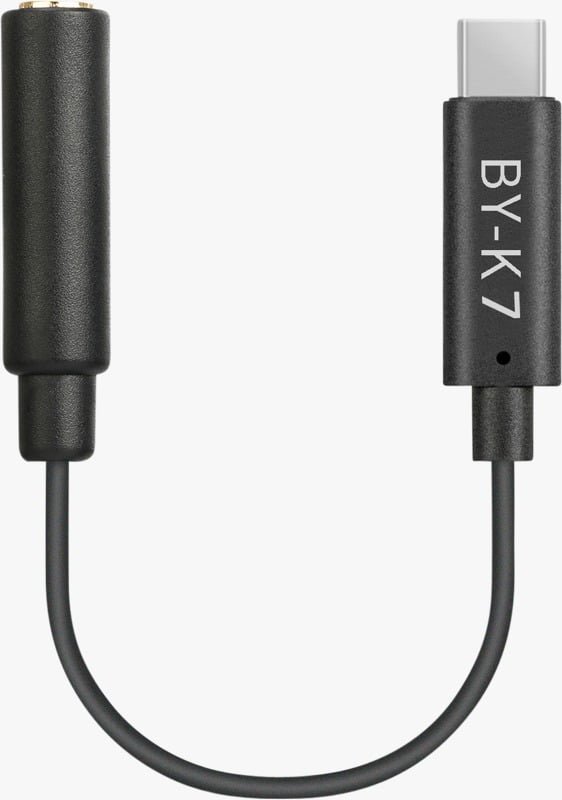 BOYA TRS FEMALE TO TYPE-C ADAPTER 3.5mm BY-K7