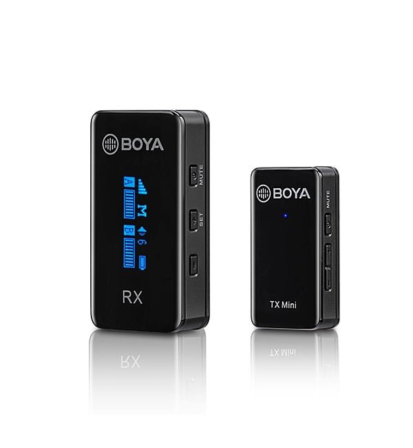 BOYA WIRELESS MICROPHONE 2.4GHZ DUABLE CHANNEL BY-XM6-S1