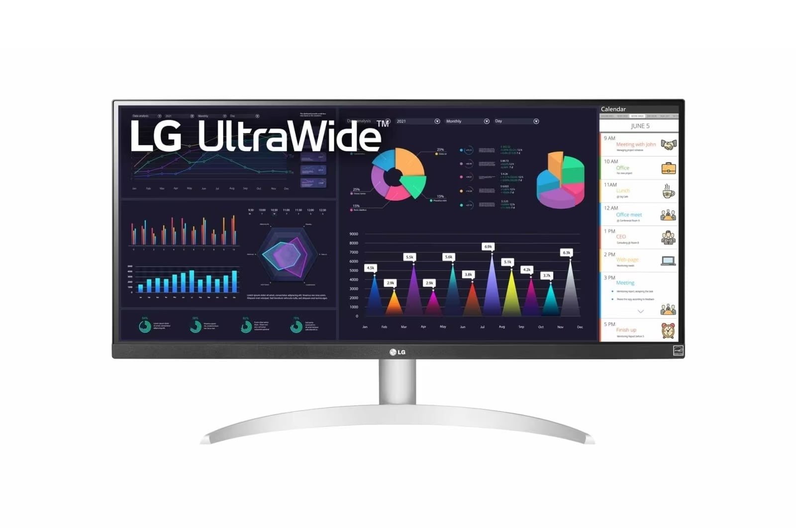 LG 29 INCH ULTRAWIDE FHD MONITOR IPS DISPLAY 29WQ600-W