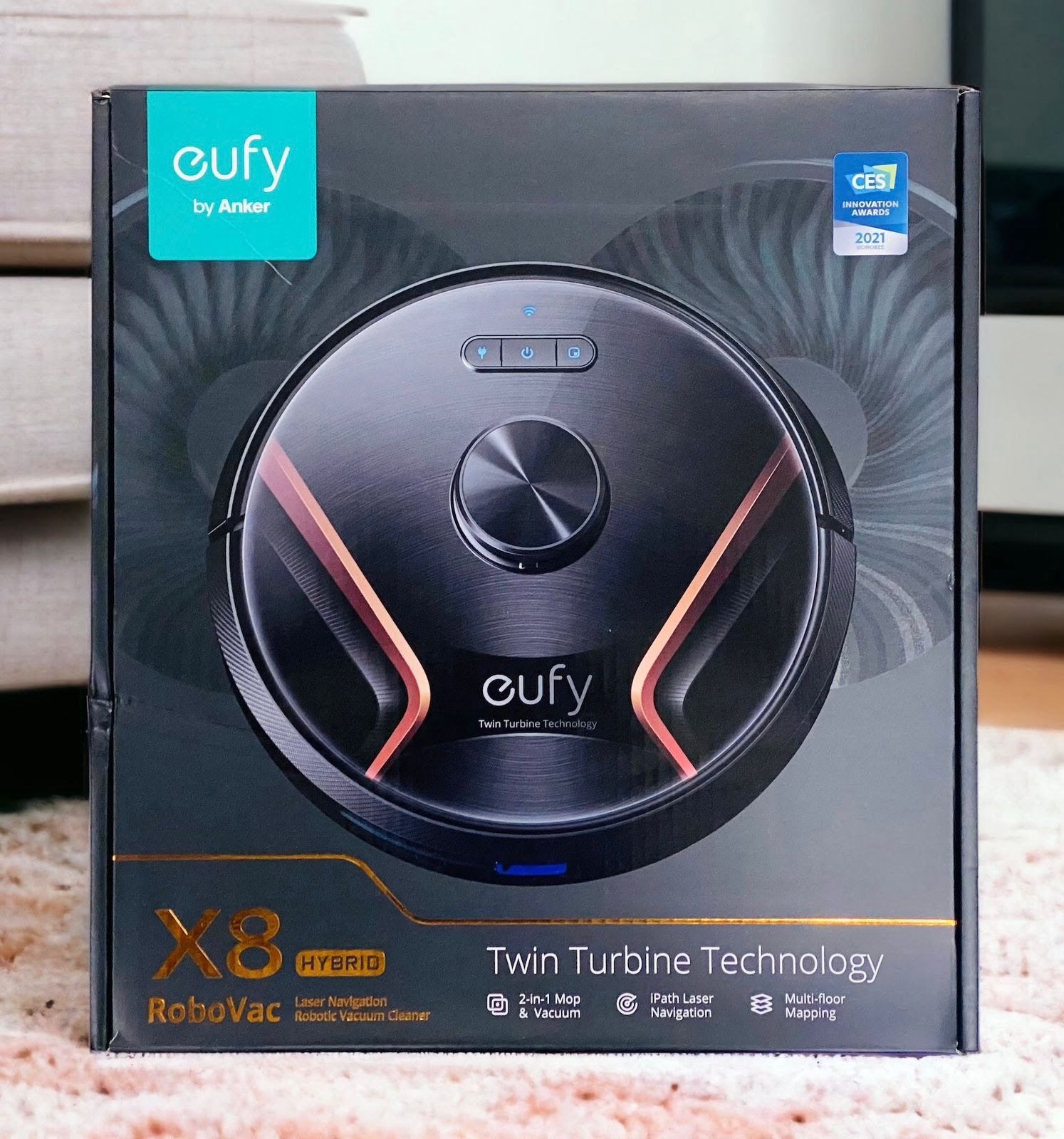 EUFY ROBOVAC X8 HYBIRD BLACK T2261K11 thumbnail 2