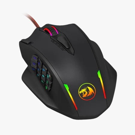 REDRAGON IMPACT RGB WITH SIDE BUTTONS OPTICAL WIRED GAMING MOUSE M908