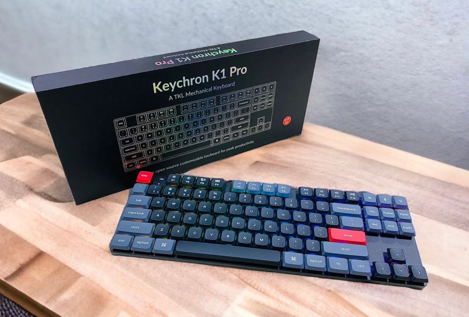 KEYCHRON K1 PRO WIRELESS MECHANICAL KEYBOARD RGB BACKLIGHT