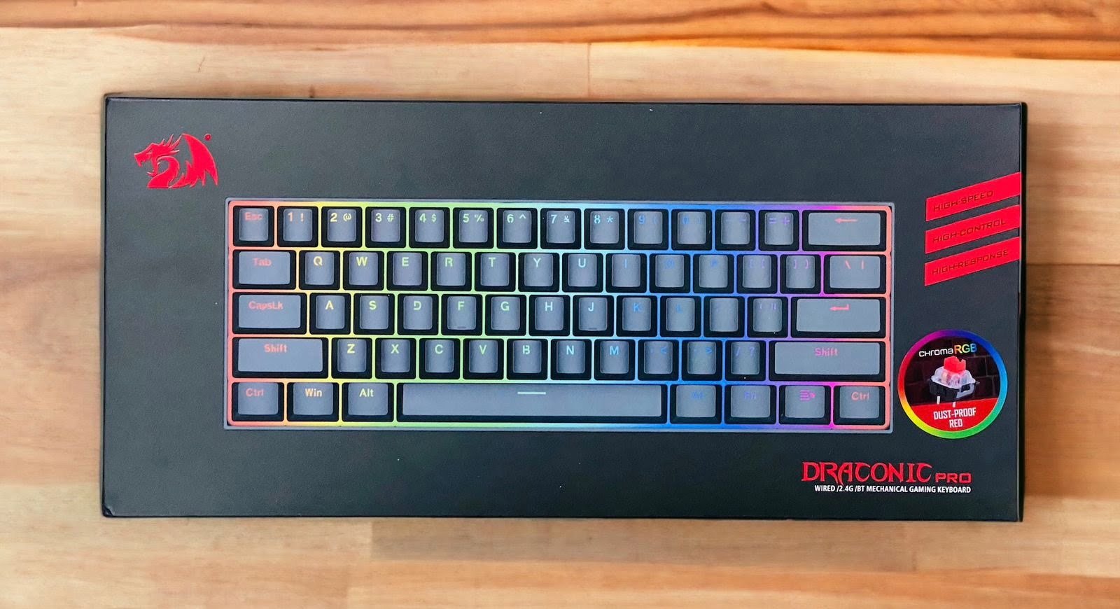 REDRAGON DRACONIC RGB WIRED/WIRELESS DUAL MODE MECHANICAL KEYBOARD  K530 RGB PRO thumbnail 2