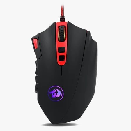 REDRAGON M901 PERDITION 24000DPI MMO MOUSE LED RGB WIRED GAMING MOUSE M901-K-2