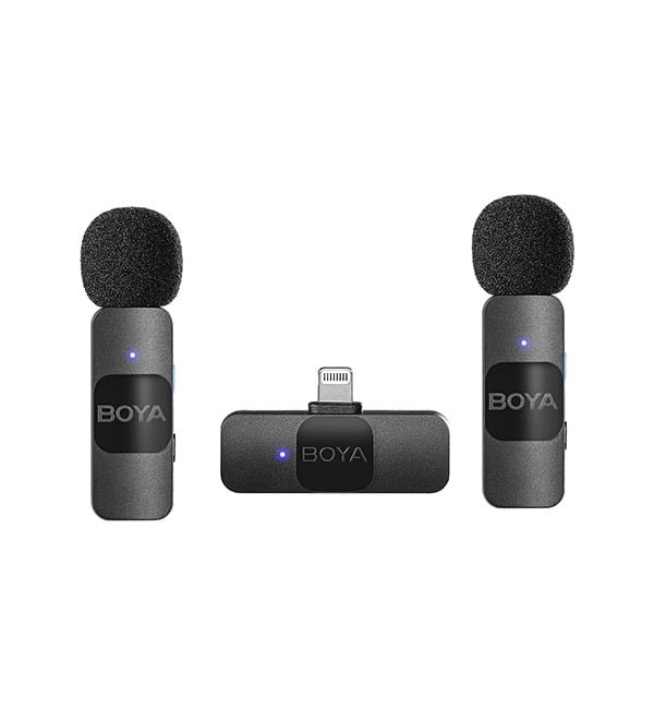 BOYA ULTRA COMPACT WIRELESS MICROPHONE FOR IPHONE BLACK BY-V2