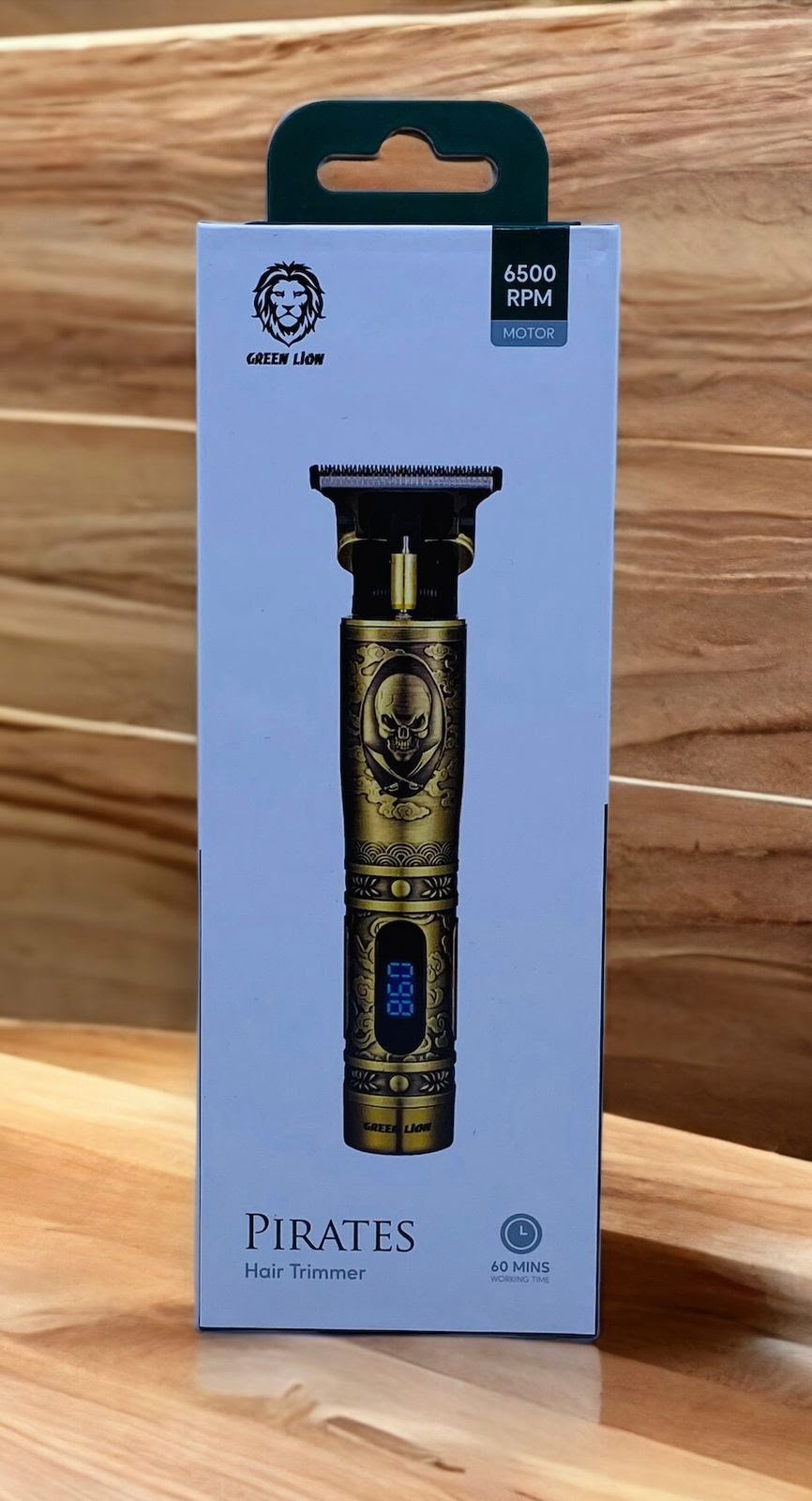 GREEN LION PIRATES HAIR TRIMMER 600MAH 6500RPM GOLD GNPHTMRGD thumbnail 2