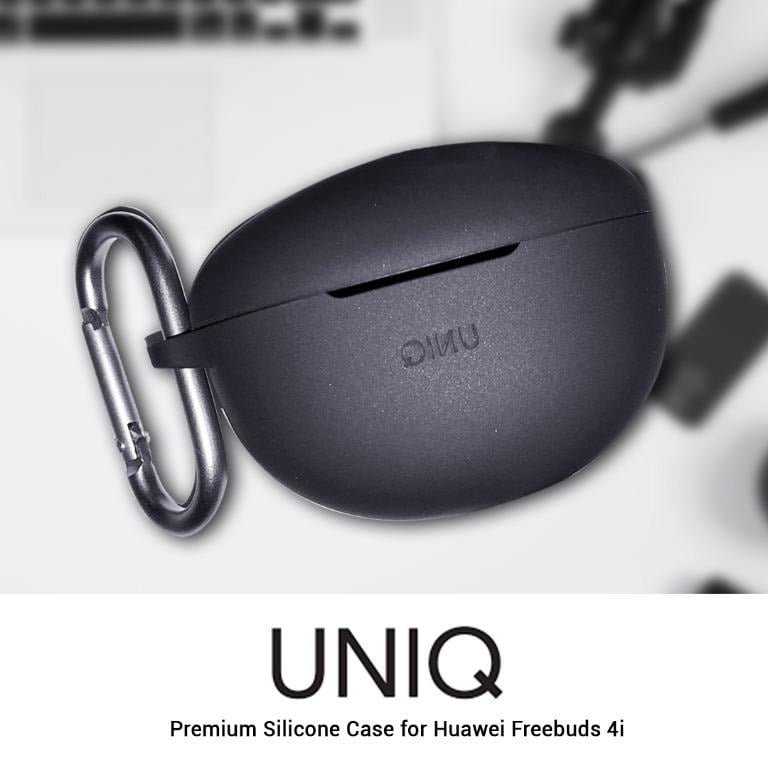 UNIQ VENCER HUAWEI FREEBUDS 4I SILICONE HANG CASE JET BLACK