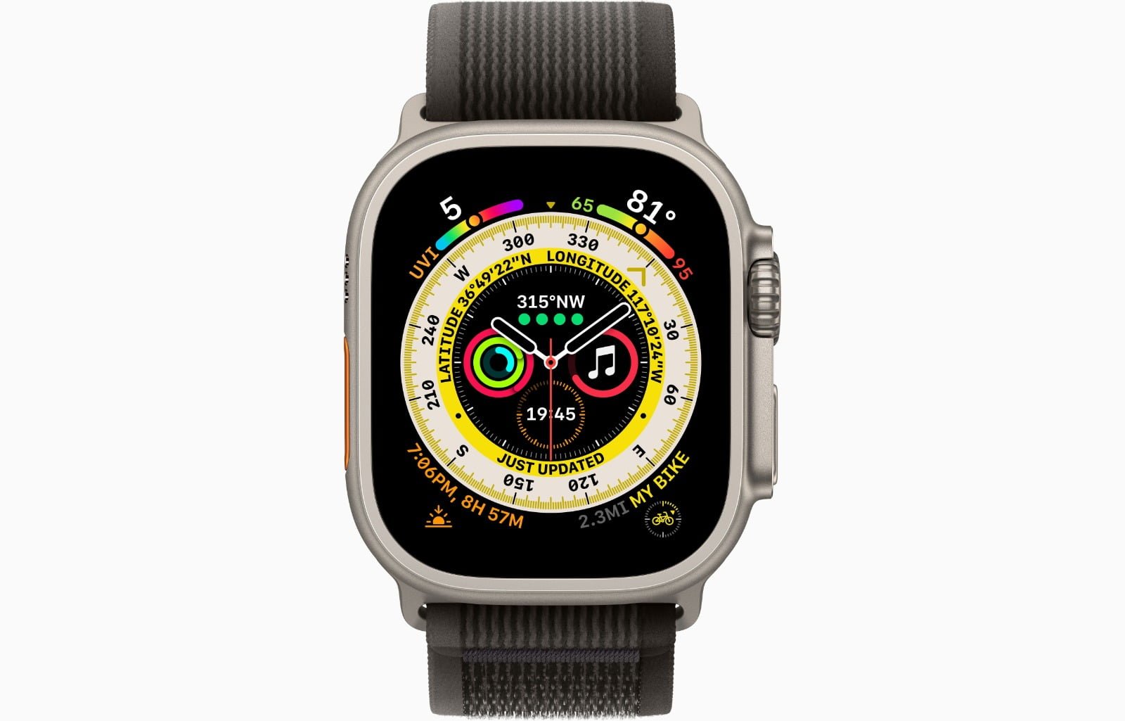 APPLE WATCH ULTRA 49MM GPS + CELLULAR TITANIUM CASE BLACK/GRAY LOOP thumbnail 3