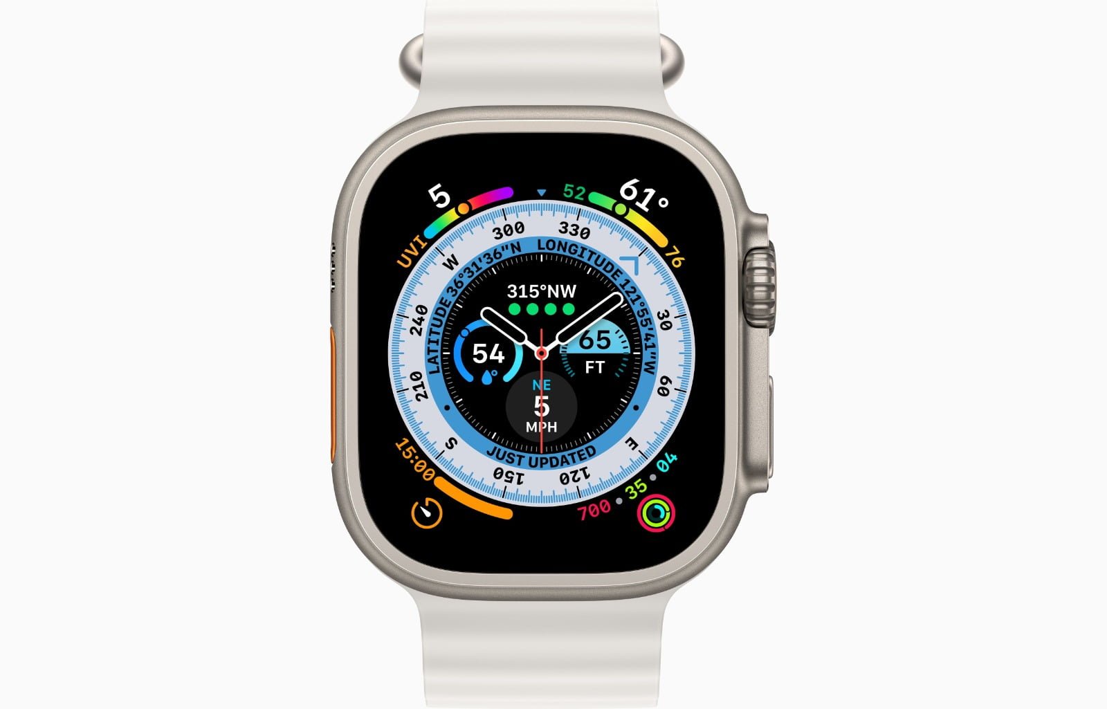 APPLE WATCH ULTRA 49MM TITANIUM WHITE OCEAN thumbnail 3
