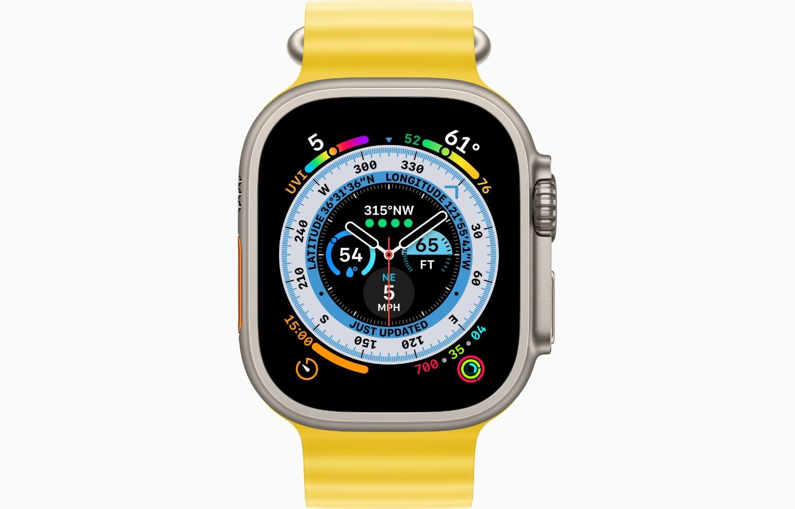 APPLE WATCH ULTRA 49MM TITANIUM YELLOW OCEAN thumbnail 2