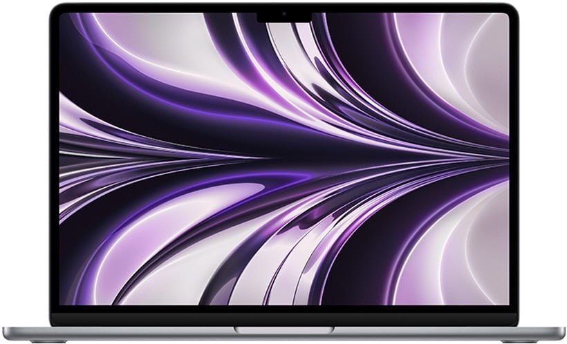 APPLE MACBOOK AIR 13.6 INCH M2 CHIP 8 CORE CPU 8 CORE GPU 8GB 256GB SPACE GRAY ENGLISH MLXW3