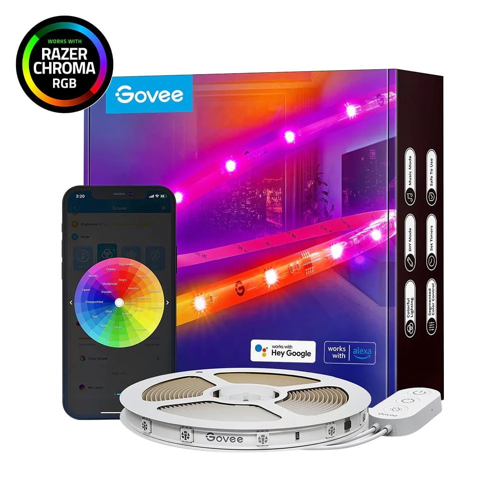 GOVEE RGBIC LED STRIP LIGHT 5M H619A