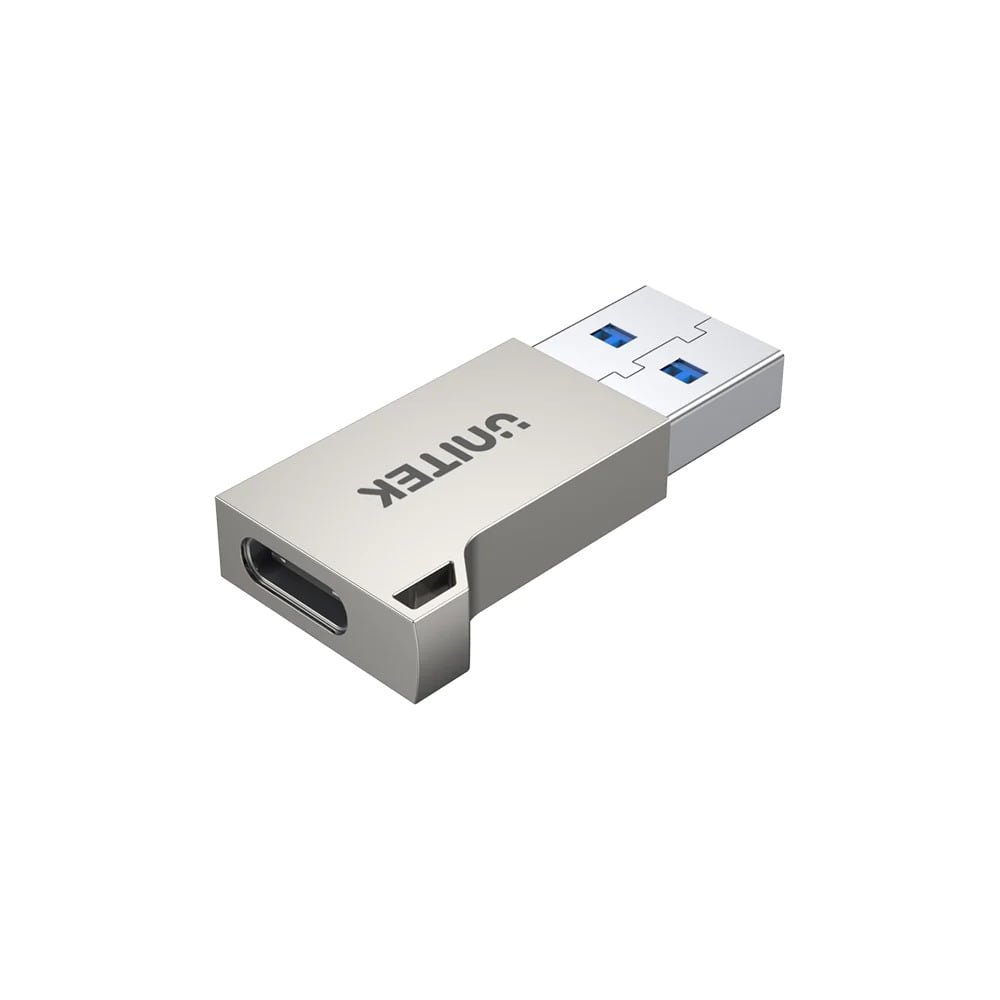 UNITEK USB 3.0 TYPE A MALE TO TYPE C FEMALE ADAPTER SILVER A1034NI