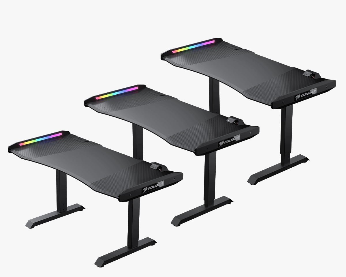 COUGAR MARS PRO 150 GAMING DESK BLACK CG-DESK-MARS150-PRO thumbnail 3