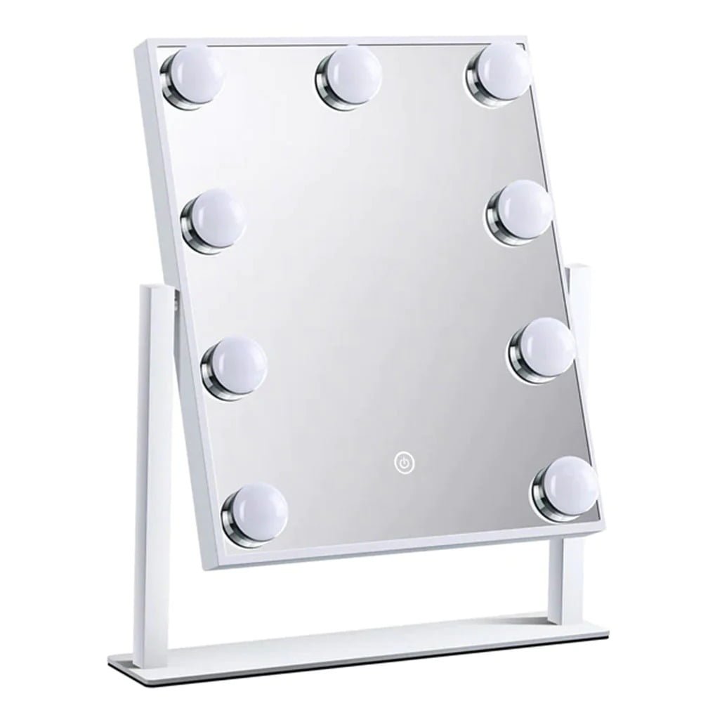 GREEN LION BRIGHTENING 9 LED MAKEUP MIRROR WHITE GNBR9LEDMIRWH