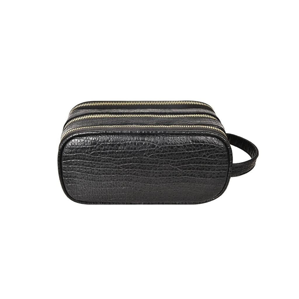 GREEN LION CITIZEN CROCO LEATHER BAG BLACK GNCITICRPCHBK