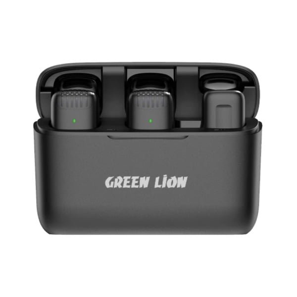 GREEN LION 2 IN 1 WIRELESS MICROPHONE LIGHTNING CONNECTOR BLACK GN2WMICLGBK