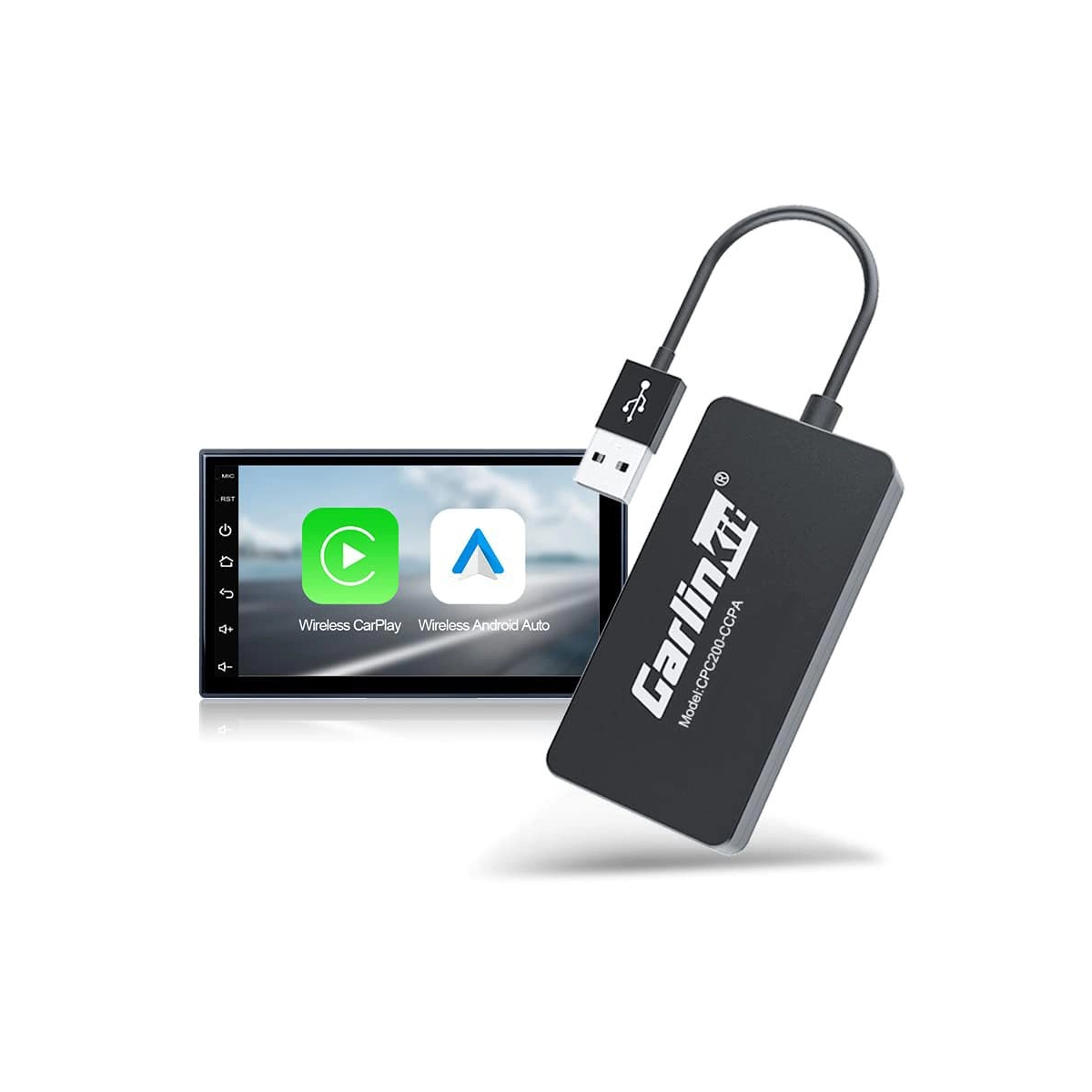 CARLINKIT MULTIMEDIA WIRELESS CARPLAY ANDROID AUTO ADAPTER DONGLE CPC200-CCPA thumbnail 2
