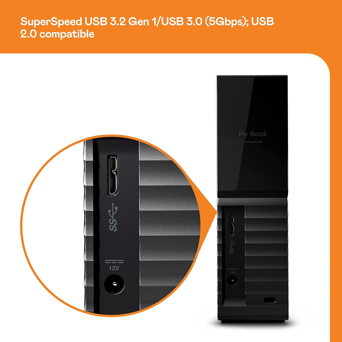 WD ESSENTIAL MY BOOK 14TB USB WDBBGB0140HBK thumbnail 3