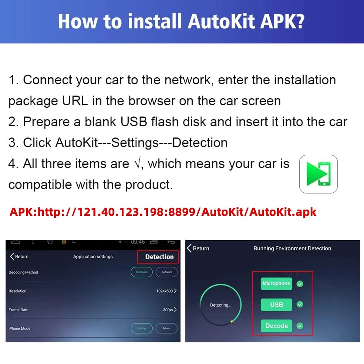CARLINKIT MULTIMEDIA WIRELESS CARPLAY ANDROID AUTO ADAPTER DONGLE CPC200-CCPA thumbnail 4