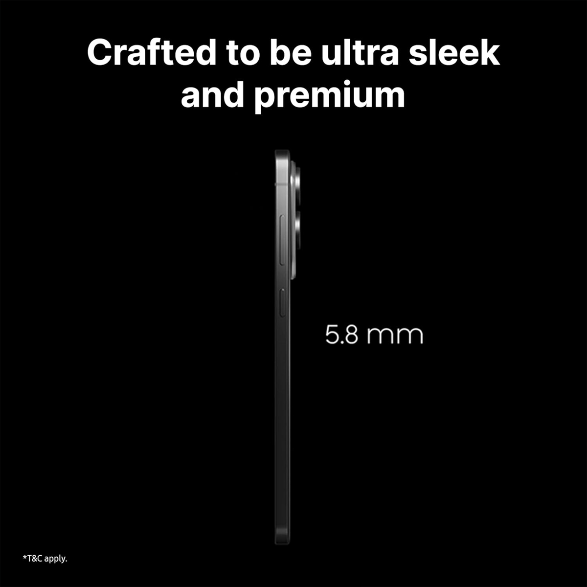SAMSUNG GALAXY S25 EDGE 5G 12GB 512GB TITANIUM JETBLACK SM-S937B/DS thumbnail 4