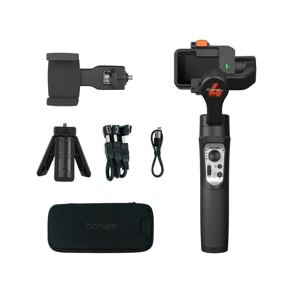 HOHEM ISTEADY PRO 4 3-AXIS HANDHELD STABILIZER GIMBAL FOR ACTION CAMERA BLACK