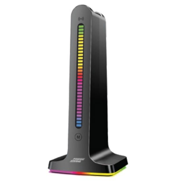 PORODO GAMING DYNAMIC SOUND LIGHTING HEADPHONE STAND BLACK PDX528
