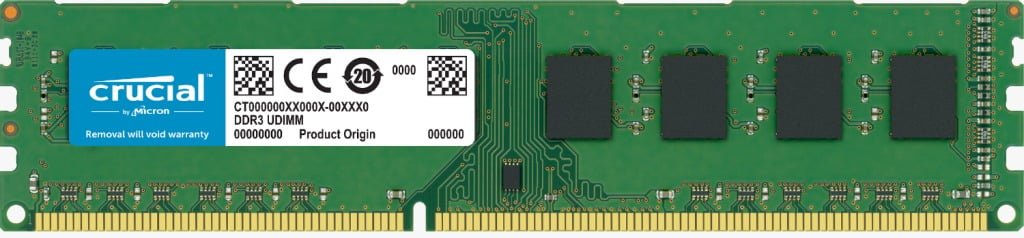 CRUCIAL RAM DDR 3 8GB 1600 1.35V DESKTOP CT102464BD160B