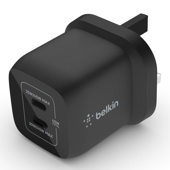 BELKIN BOOST CHARGE PRO 45W DUAL WALL CHARGER thumbnail 2