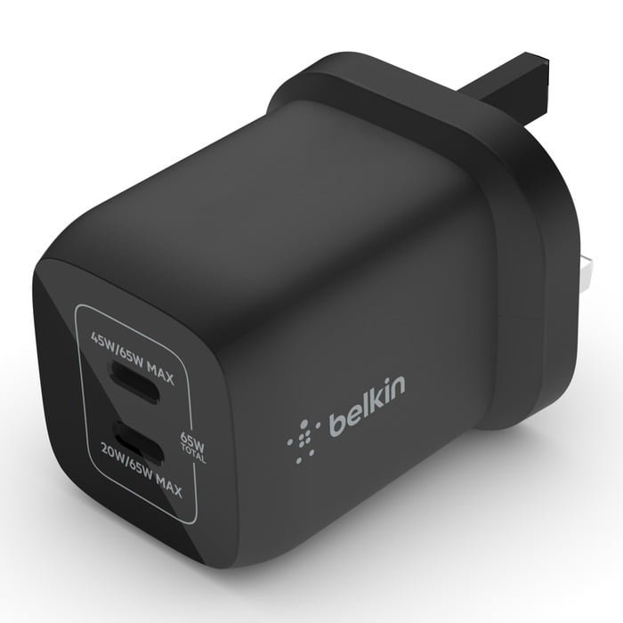 BELKIN BOOST CHARGE PRO 65W DUAL WALL CHARGER thumbnail 2