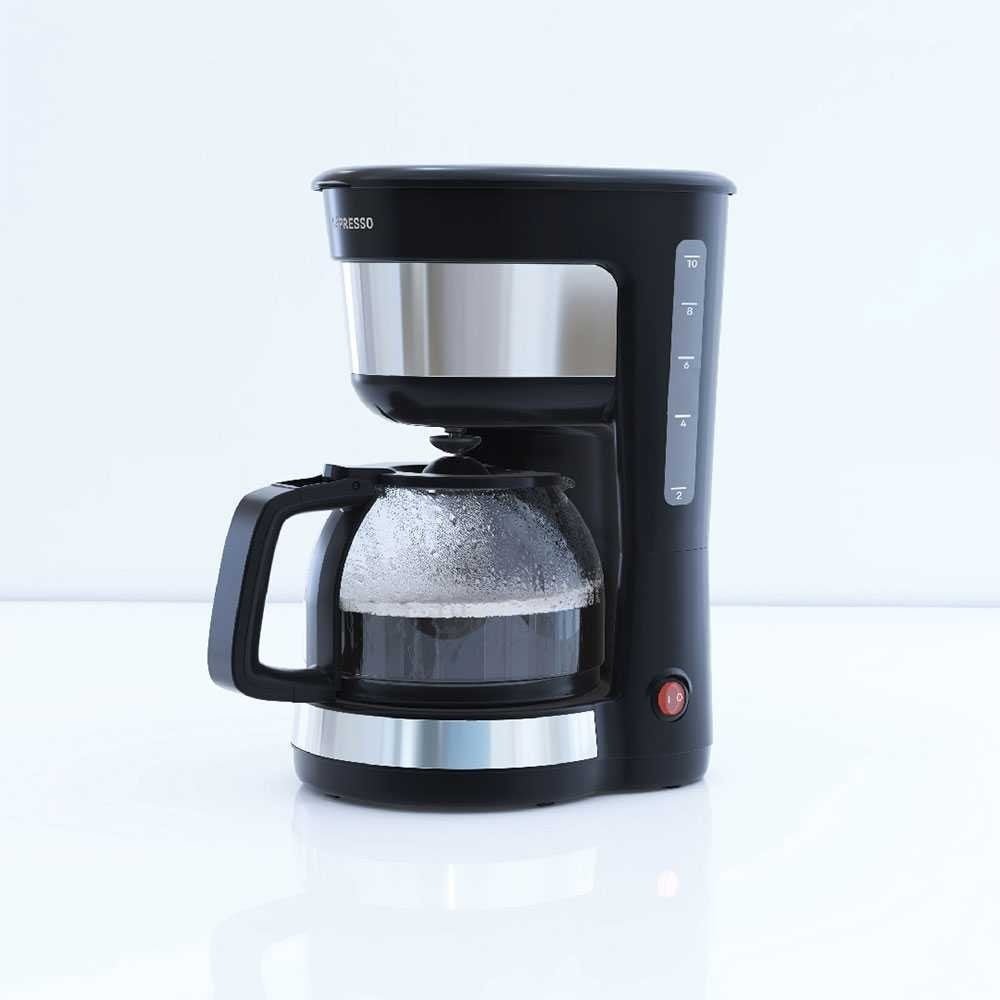 LEPRESSO DRIP COFFEE MAKER WITH GLASS CARAFE BLACK LPDCMBK