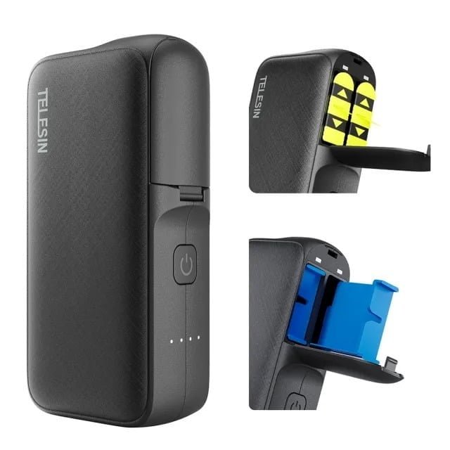 TELESIN GOPRO HERO 5 TO 11 POWERBANK BLACK