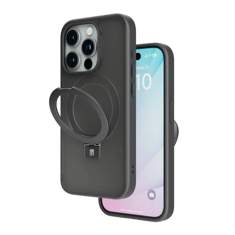 LEVELO VERONA IPHONE 15 PRO/PRO MAX MATTE FINISH TPU MATERIAL CASE BLACK