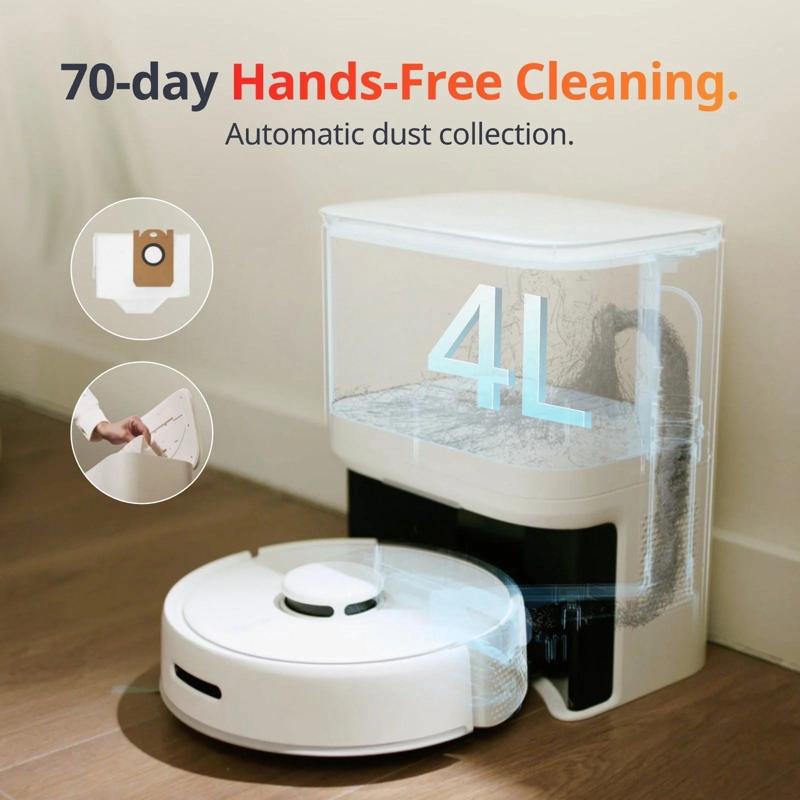SWITCHBOT K10 PLUS MINI VACUUM CLEANER WITH VACUUM AND MOP FUNCTION W3011020 thumbnail 2