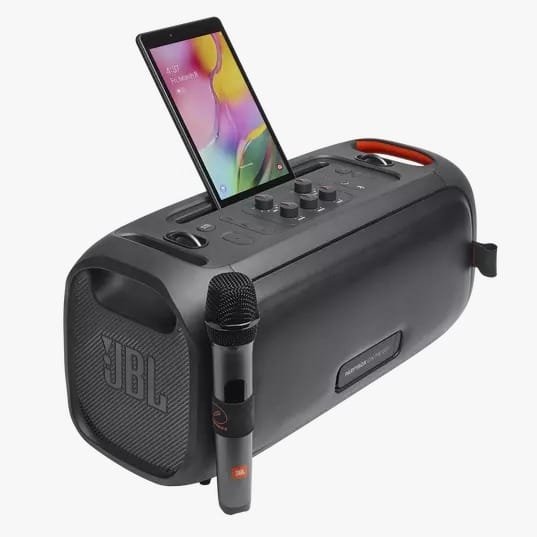 JBL PARTY BOX ON THE GO ESSENTIAL SPEAKER WITH MIC BLACK thumbnail 5