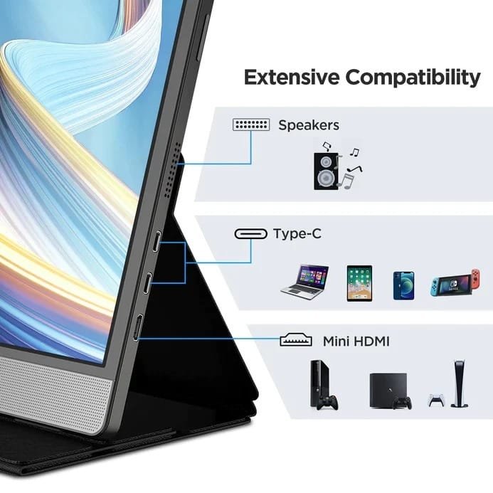 KOORUI 15.6 IPS FULL HD 1920 X 1080 60HZ PORTABLE MONITOR 15B1 thumbnail 3